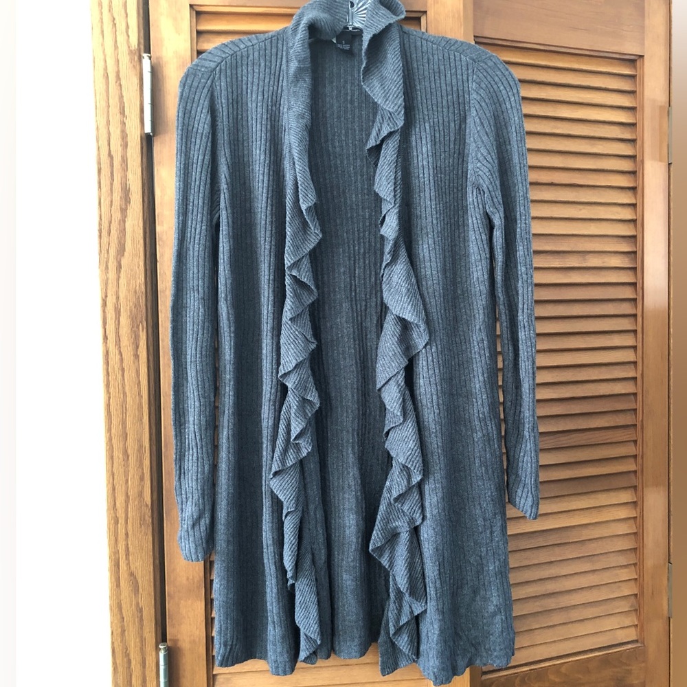 Charcoal fly away INC cardigan, Sz S